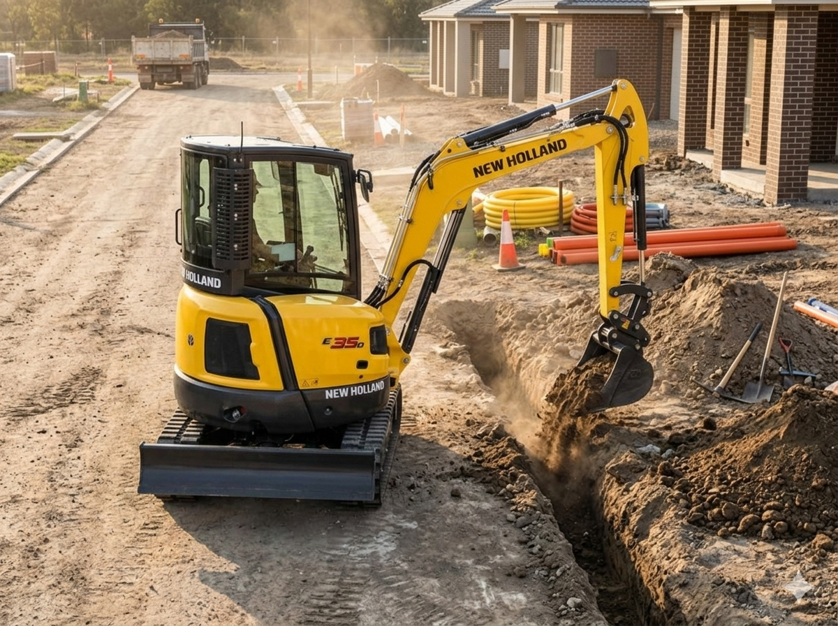 Miniexcavadora E35D New Holland - Imagen 3