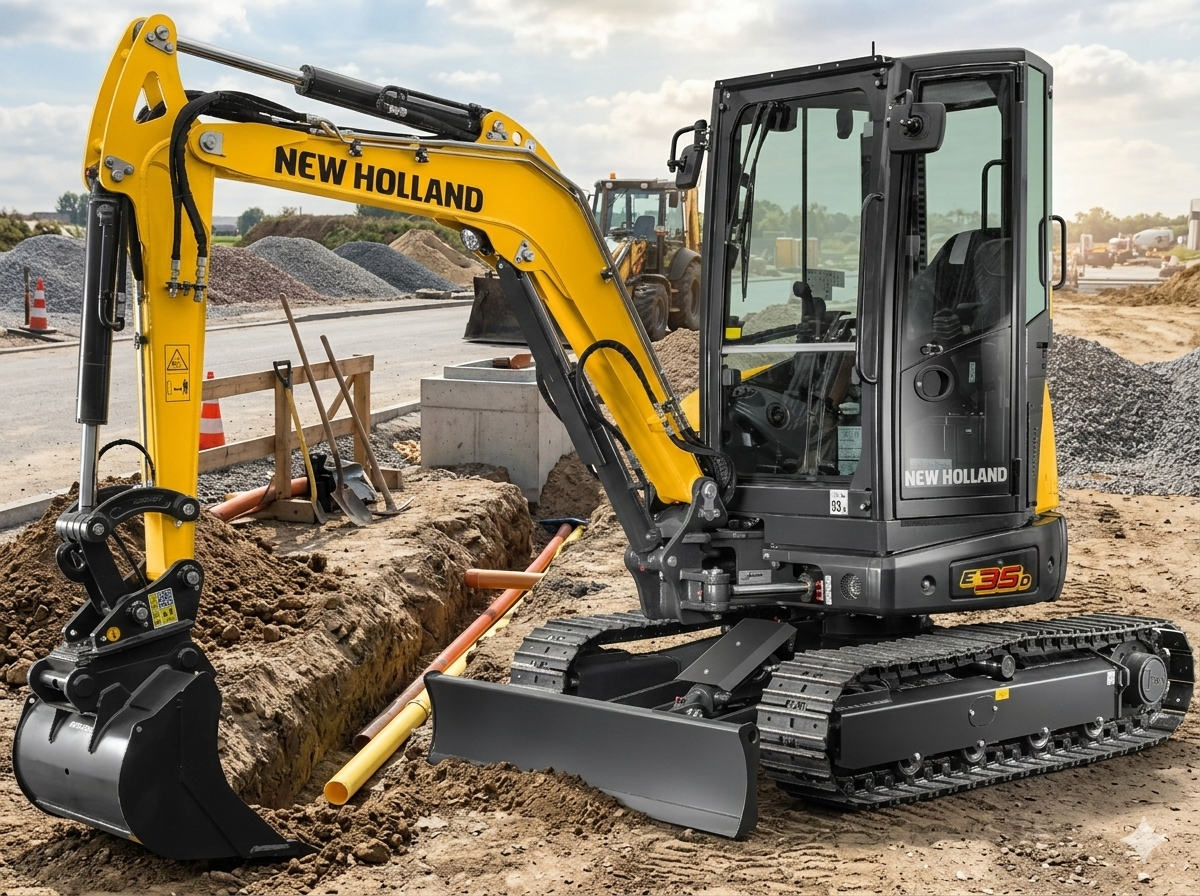 Miniexcavadora E35D New Holland - Imagen 4